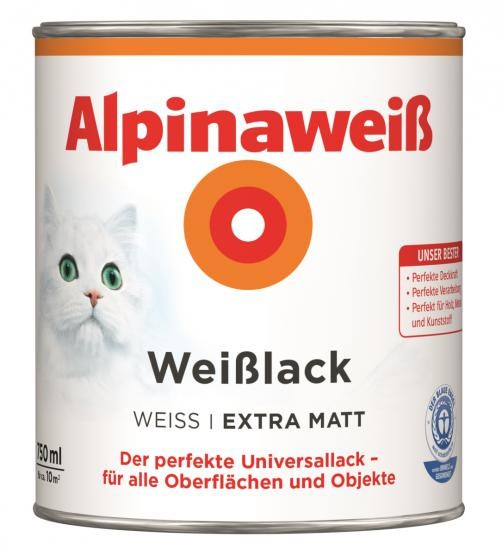 Alpina Alpinaweiß Weißlack extra matt 750 ml