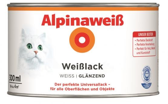 Alpinaweiß Weißlack glänzend 300 ml