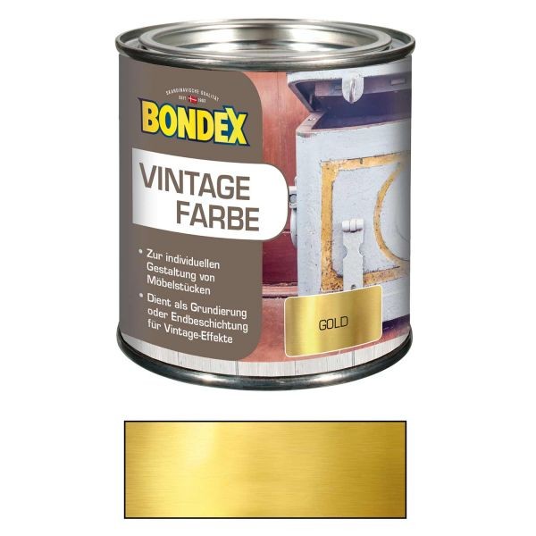 Bondex Vintage Farbe Gold 0,375 l