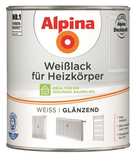 Alpina Weißlack für Heizkörper glänzend 750 ml