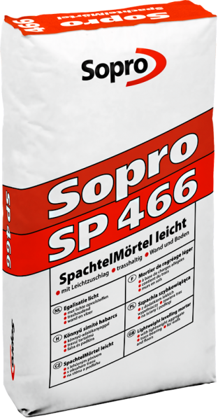 Sopro SP 466 Spachtelmörtel Spachtelmasse Mörtel Schnellputz 25kg