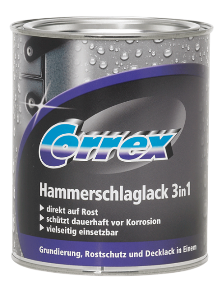 Correx Metallschutzlack 3 in 1 Hammerschlag