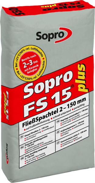 Sopro FS 15 Plus, Fließspachtel, Fließestrich, 25 Kg Sack