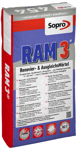 Sopro Renovier-& AusgleichsMörtel RAM 3