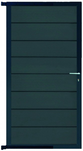 GOTLAND-Serie WPC-TOR 90 x 176 cm, inkl. Beschlag ANTHRAZIT / ANTHRAZIT