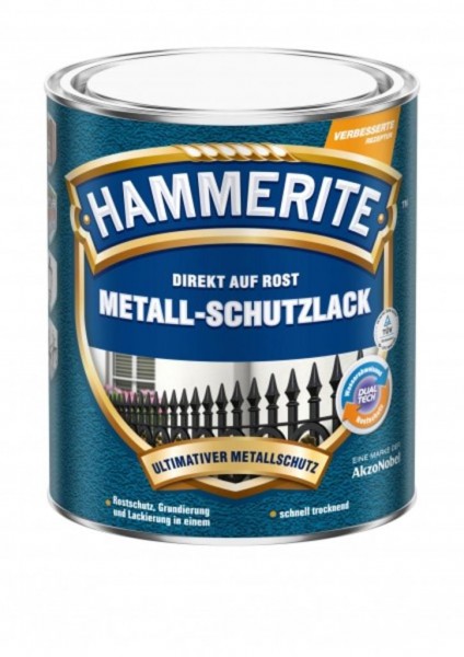HAMMERITE Metallschutz-Lack Struktureffekt silbergrau 250ml