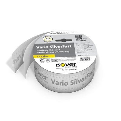Isover Vario SilverFast 25 m x 60 mm für Verklebungen im Außenbereich