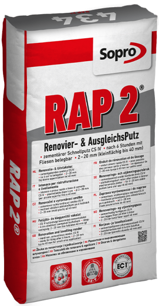 Sopro Renovier- & AusgleichsPutz RAP 2