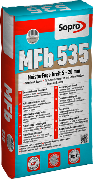 Sopro Meisterfuge breit, 5 Kg, grau, 5 - 20 mm
