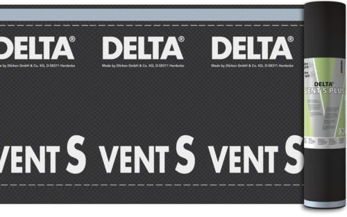 Dörken Delta Vent S Plus Unterspannbahn diffusionsoffen und selbstklebend 50 x 1,5 m für Steil-Dach
